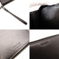 PRADA Round Fastener Long Wallet Black Saffiano Leather Black Men's Organizer 7-11-406