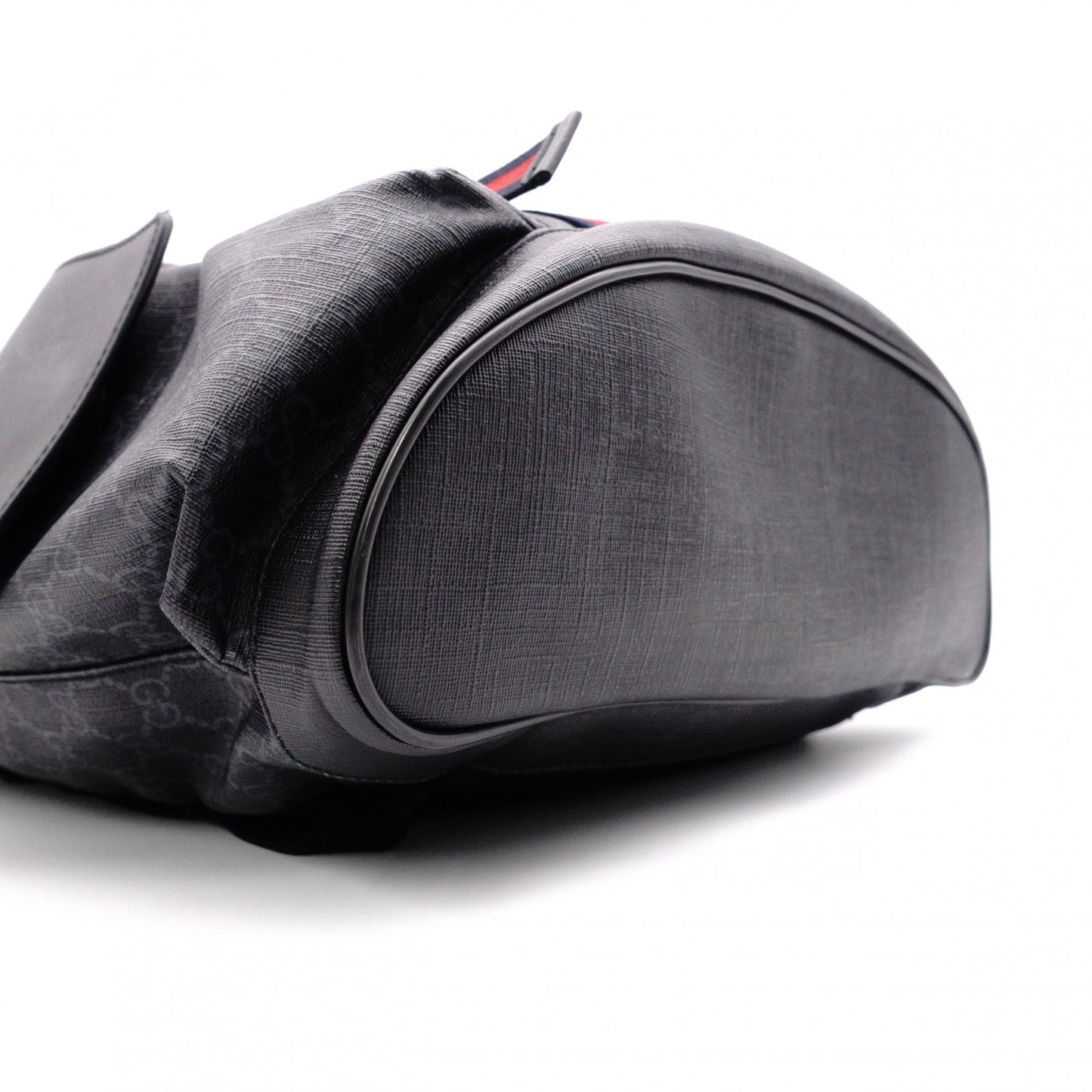 GUCCI GG Supreme Backpack, PVC, Grey, Men’s Backpack 495563