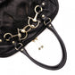GUCCI Horsebit Shoulder Bag, Leather, Black, Gold Hardware, Tote Bag