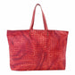 Bottega Veneta Intrecciolusion Tote Bag Red Shoulder Nylon × Leather 7-11-192