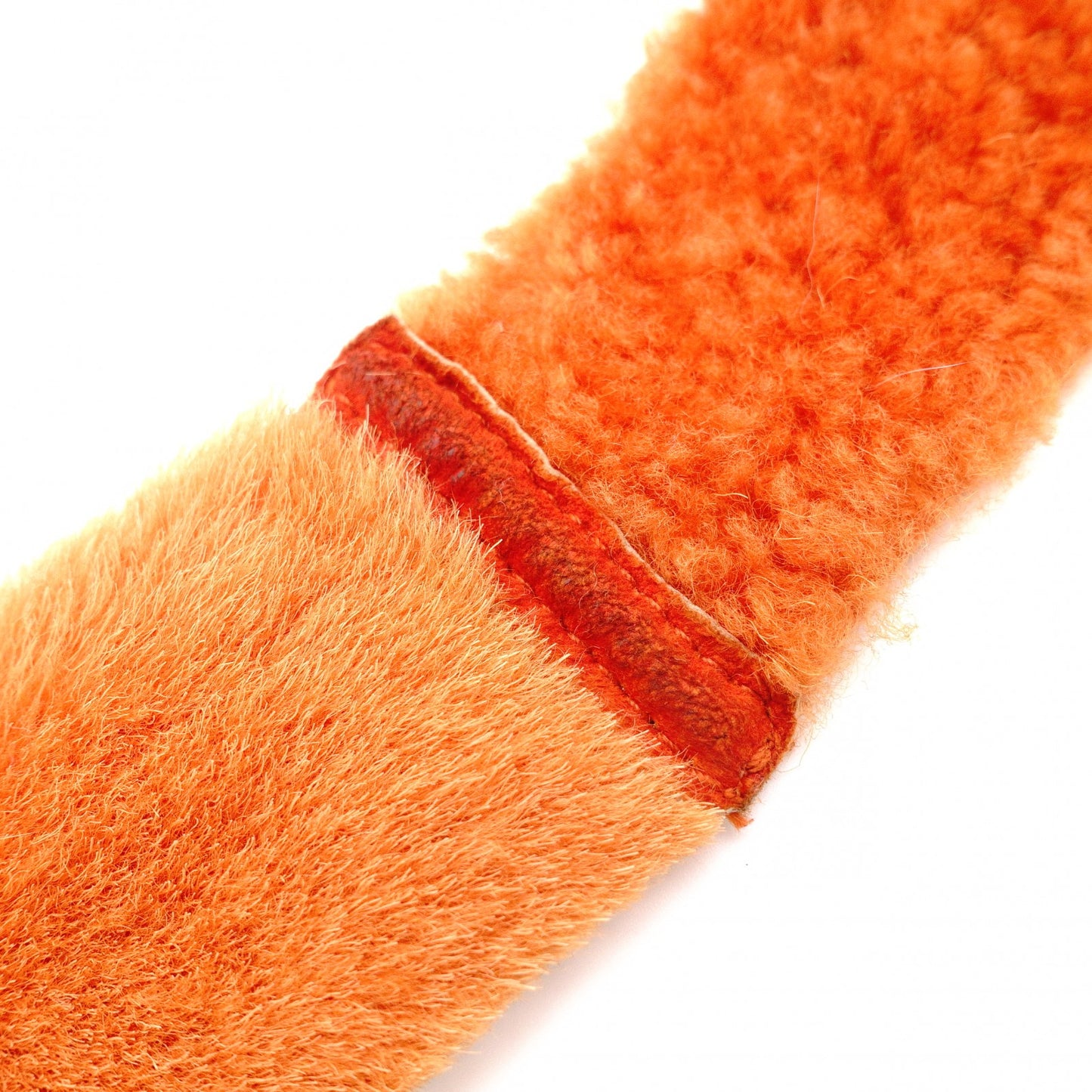 CHANEL Shoulder Bag, Mouton, Orange Leather, Coco Logo