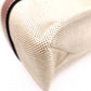 Chloe Woody Medium Tote Shoulder Bag, Cotton/Leather, Beige
