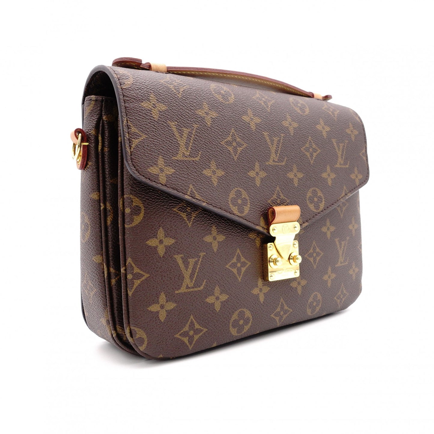 LOUIS VUITTON Metis MM Monogram Canvas Handbag, PVC/Leather, Brown, 2-Way