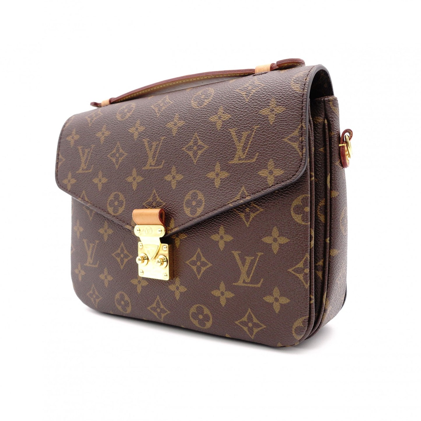 LOUIS VUITTON Metis MM Monogram Canvas Handbag, PVC/Leather, Brown, 2-Way