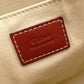 Chloe Woody Medium Tote Shoulder Bag, Cotton/Leather, Beige