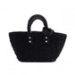 BALENCIAGA Bistro XS Handbag, Cotton, Black, 2-way crossbody