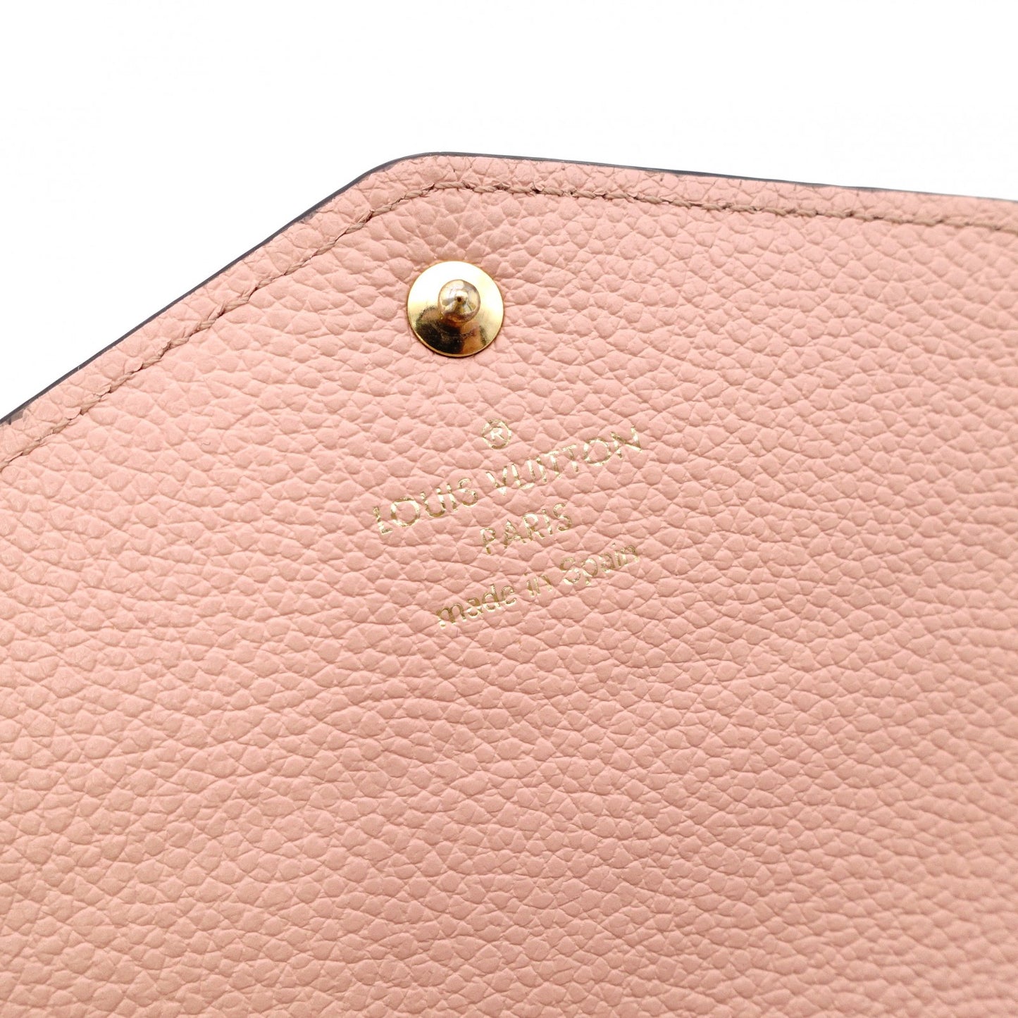 LOUIS VUITTON Monogram Empreinte Sara Wallet in Pink