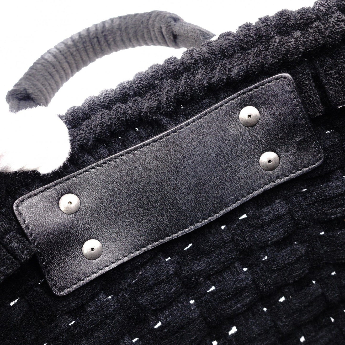 BALENCIAGA Bistro XS Handbag, Cotton, Black, 2-way crossbody