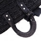 BALENCIAGA Bistro XS Handbag, Cotton, Black, 2-way crossbody