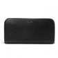 SAINT LAURENT Long Wallet, Leather, Black, Silver Hardware