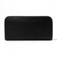 SAINT LAURENT Long Wallet, Leather, Black, Silver Hardware