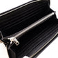 SAINT LAURENT Long Wallet, Leather, Black, Silver Hardware