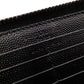 SAINT LAURENT Long Wallet, Leather, Black, Silver Hardware