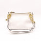 PRADA Vittello Dino Leather Shoulder Bag, White Leather, Crossbody, Gold Hardware