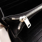 SAINT LAURENT Long Wallet, Leather, Black, Silver Hardware