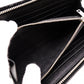 SAINT LAURENT Long Wallet, Leather, Black, Silver Hardware