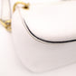 PRADA Vittello Dino Leather Shoulder Bag, White Leather, Crossbody, Gold Hardware