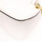 PRADA Vittello Dino Leather Shoulder Bag, White Leather, Crossbody, Gold Hardware