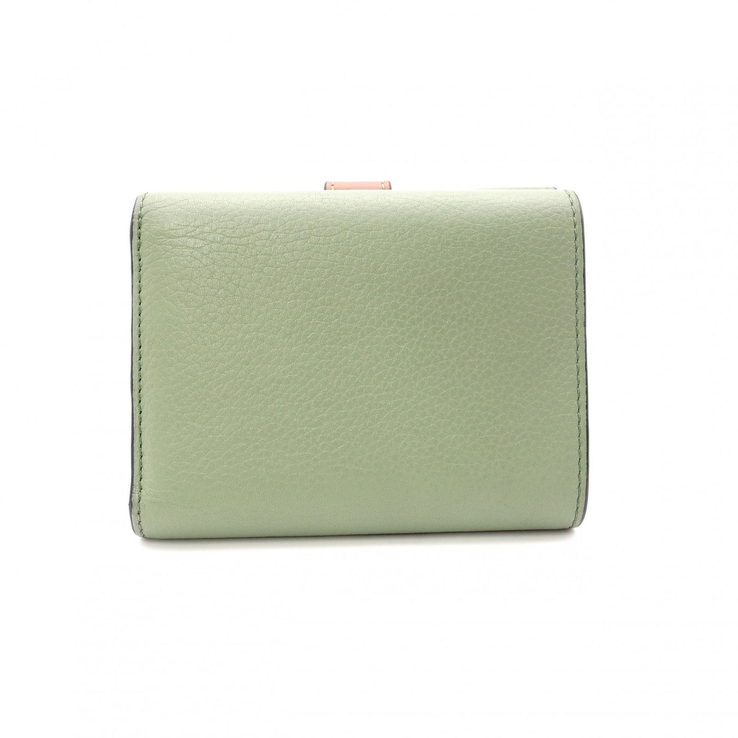 LOEWE Small Vertical Wallet, Tri-fold Wallet, Leather, Green