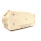 LOEWE Amazonas 28 Handbag, Suede/Leather, Beige Tones, Logo, Suede, Silver Hardware