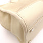 LOEWE Amazonas 28 Handbag, Suede/Leather, Beige Tones, Logo, Suede, Silver Hardware