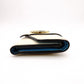 LOUIS VUITTON Pont Neuf Tri-fold Wallet, Leather, Blue and White, LV Logo