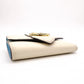 LOUIS VUITTON Pont Neuf Tri-fold Wallet, Leather, Blue and White, LV Logo