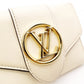 LOUIS VUITTON Pont Neuf Tri-fold Wallet, Leather, Blue and White, LV Logo