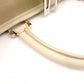 LOEWE Amazonas 28 Handbag, Suede/Leather, Beige Tones, Logo, Suede, Silver Hardware