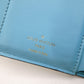 LOUIS VUITTON Pont Neuf Tri-fold Wallet, Leather, Blue and White, LV Logo