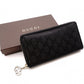 GUCCI Imprime Long Wallet, Leather, Black, Men's, Comes with Box, Logo, Silver Hardware