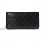 GUCCI Imprime Long Wallet, Leather, Black, Men's, Comes with Box, Logo, Silver Hardware