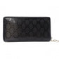 GUCCI Imprime Long Wallet, Leather, Black, Men's, Comes with Box, Logo, Silver Hardware