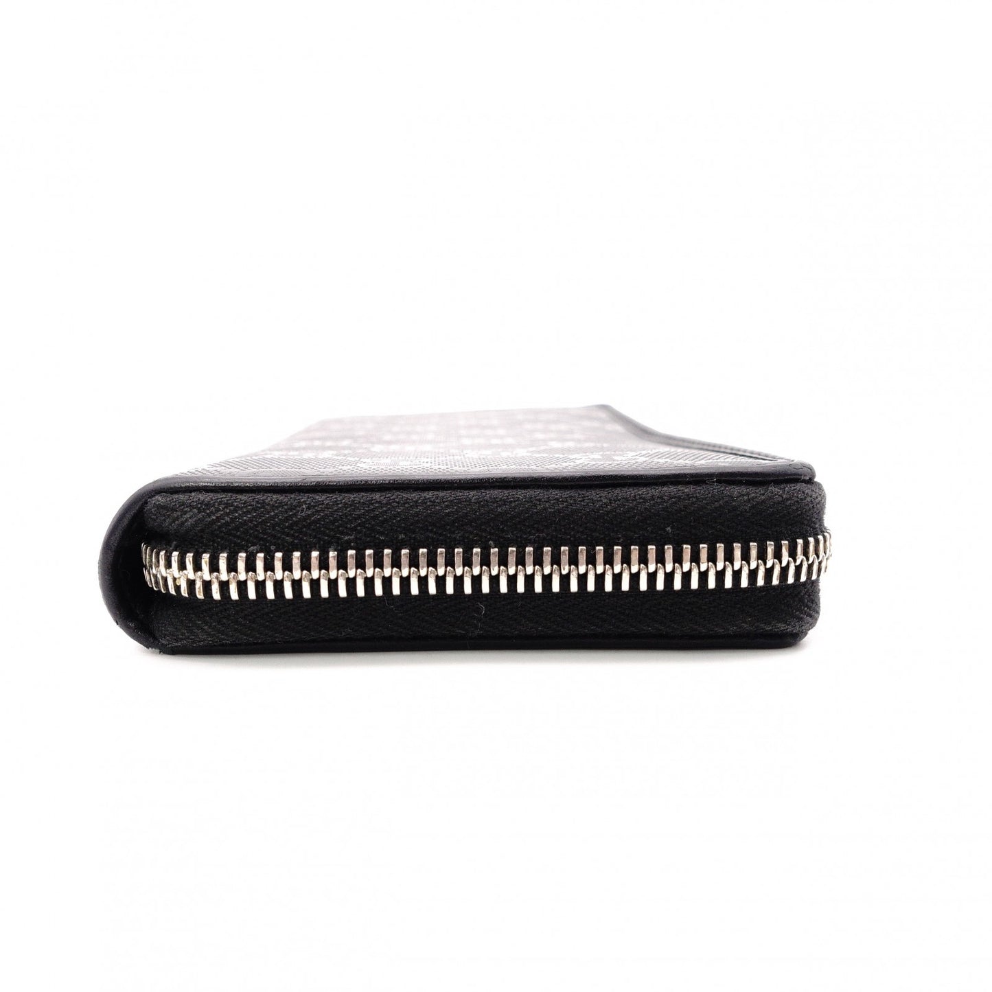 GUCCI Imprime Long Wallet, Leather, Black, Men's, Comes with Box, Logo, Silver Hardware