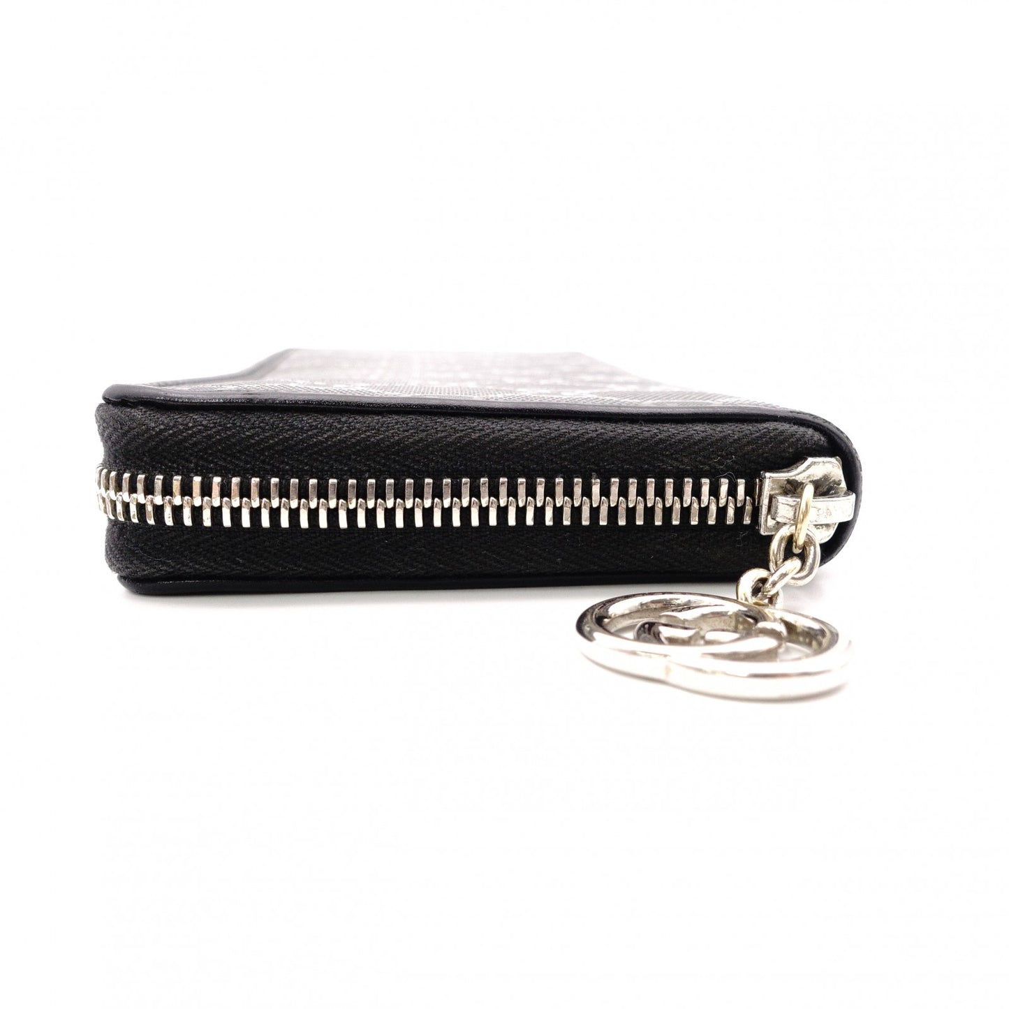 GUCCI Imprime Long Wallet, Leather, Black, Men's, Comes with Box, Logo, Silver Hardware
