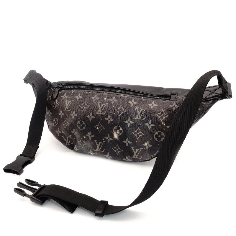LOUIS VUITTON Bum Bag Monogram Galaxy Discovery Gray PVC Leather Men's 7-8-582