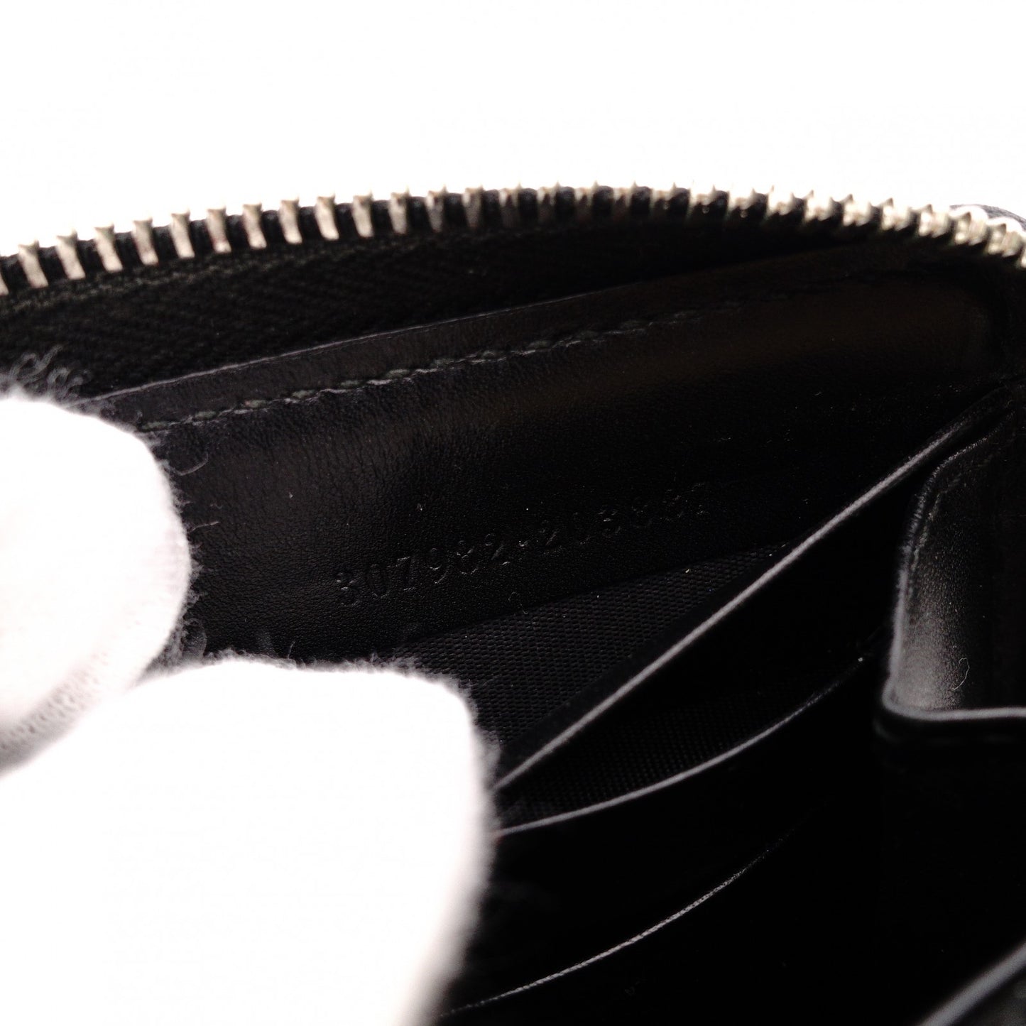 GUCCI Imprime Long Wallet, Leather, Black, Men's, Comes with Box, Logo, Silver Hardware