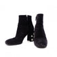 MIUMIU Miu Miu Boots, Suede, Black, Women's, Size 37