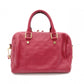 LOUIS VUITTON Speedy 25 Bandoulière Monogram Implant Handbag, Leather, Red, 2-Way