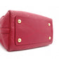 LOUIS VUITTON Speedy 25 Bandoulière Monogram Implant Handbag, Leather, Red, 2-Way