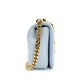 Burberry Chain Shoulder Bag Leather Light Blue TB Logo Crossbody 7-9-442