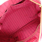LOUIS VUITTON Speedy 25 Bandoulière Monogram Implant Handbag, Leather, Red, 2-Way