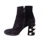 MIUMIU Miu Miu Boots, Suede, Black, Women's, Size 37