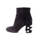 MIUMIU Miu Miu Boots, Suede, Black, Women's, Size 37