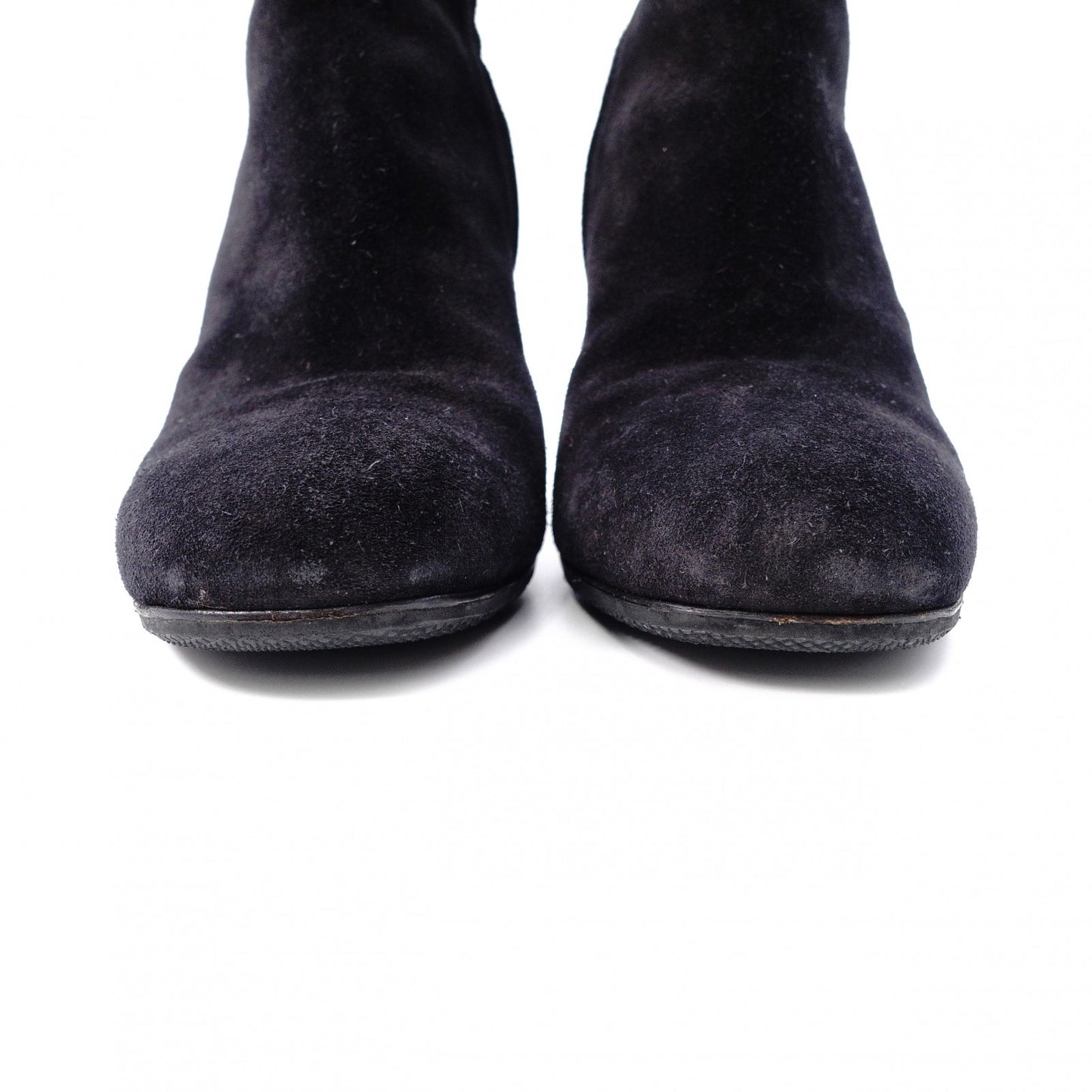 MIUMIU Miu Miu Boots, Suede, Black, Women's, Size 37