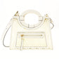 FENDI Zucca Runway Shopper Clear White Handbag 2-Way Crossbody R801261
