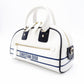 Christian Dior Small Bowling Bag Vibe Handbag, Leather, White, 2-Way