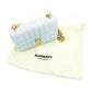 Burberry Chain Shoulder Bag Leather Light Blue TB Logo Crossbody 7-9-442