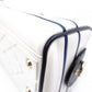 Christian Dior Small Bowling Bag Vibe Handbag, Leather, White, 2-Way