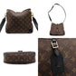 LOUIS VUITTON Odeon NM PM M45353 Monogram Shoulder Bag Brown × Black 7-8-142